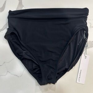 NWT Magicsuit Bikini Bottom Womens Size 16 Black High Rise